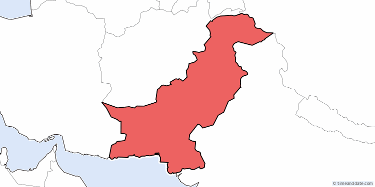 Pakistan national territory map